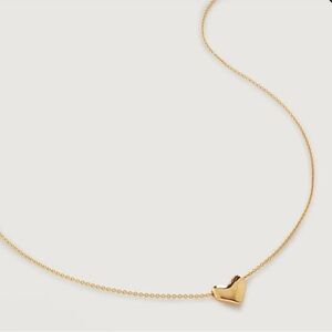 Gold Heart Pendant Necklace Monica Vinader